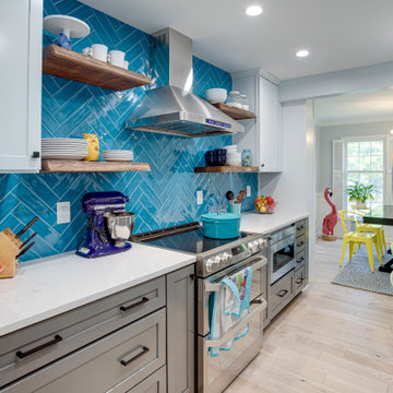 Transitional Barn Inspired Kitchen Springfield, VA