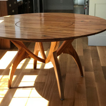 Round Table with Lazy Susan--Canary