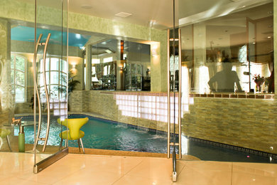 Example of a minimalist pool design in New York