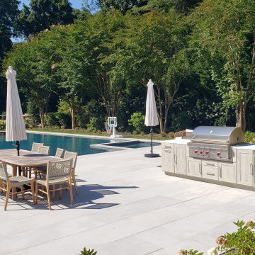 A TENNIS SLAM OUTDOOR KITCHEN IN EAST HAMPTON, NY