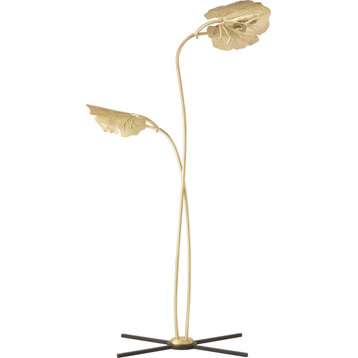 Rimini Floor Lamp - Satin Brass, Antique Bronze