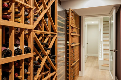 Inspiration for a transitional wine cellar remodel in Seattle