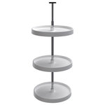 Rev-A-Shelf - Full-Circle 3-Shelf Lazy Susans for 36"H Corner Wall, White, 18"Wx38-46"H - Rev-A-Shelf's polymer lazy susans are revered as the best on the market.  Whether you are replacing an old unit or just adding a lazy susans to your corner cabinet. You will not be disappointed with the high quality design and the durable rotating hardware that makes installation simple.