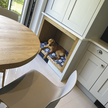 Blend of contemporary and traditional incorporating Fred's dog bed in Gurnard