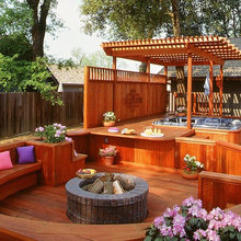 firepit/hot tub