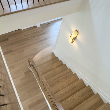 Project #144 | Slightly Curved Transitional Staircase