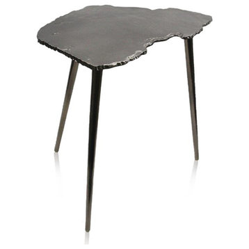 Igneous Table, Antique Nickel, Small