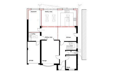 Rear Kitchen, Family Area & Playroom Extension