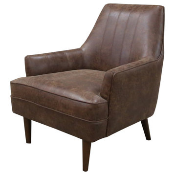 Daria Lounge Chair, Whiskey Distressed Leather
