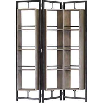 Furniture Arlo Screen Shelf - Antiqued Steel, Large