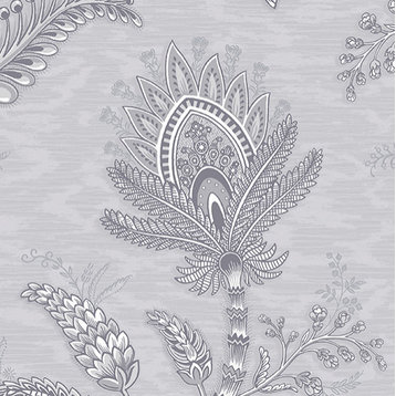 Floral Textured Wallpaper Featuring Floral Petal Leaves, Jc30034