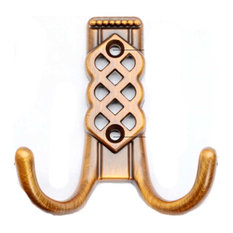 Set of 2 Wall Hooks European Retro Style Clothes Hooks Door Hook, Bronze 2