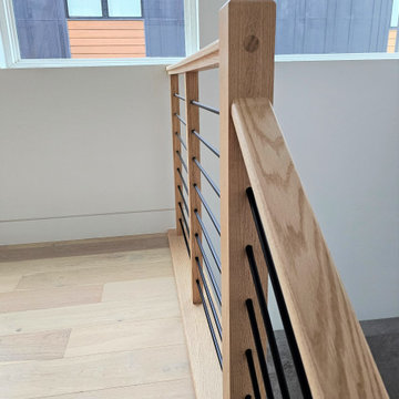 Project #108 | Red Oak Staircase in Light-Filled Space