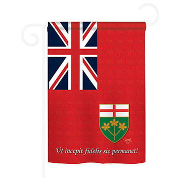Canada Provinces Ontario 2-Sided Impression Garden Flag