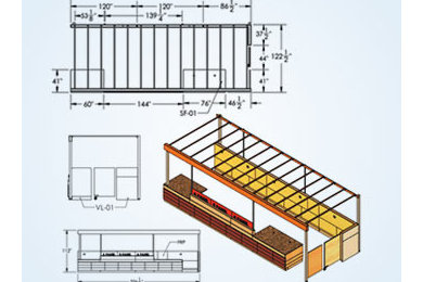 Custom Millwork Shop Drawing with details