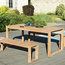 Oslo 3-Piece Teak Outdoor Dining Set