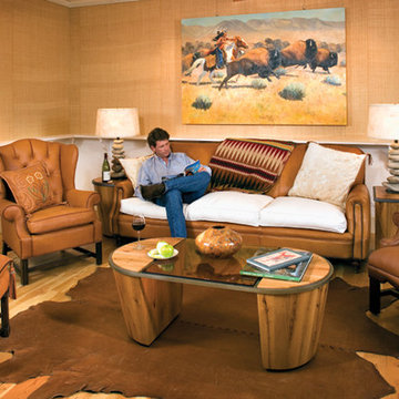Living Room Buffalo Leather Furnishings