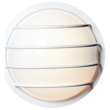 Maxim Lighting Bulwark 1-Light Outdoor Wall Sconce in White