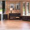 Greenview Black Solid Pine Sofa Table, Mash Doors