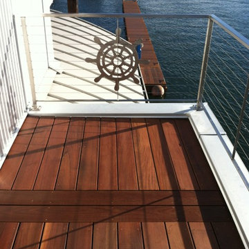Ipe Rooftop Deck with Stainless Steel Railing