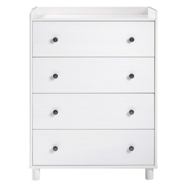 Morgan 4 Drawer Solid Wood Chest, White