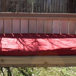 Country Style Cedar Swinging Daybed - Patio Furniture And Outdoor Furniture