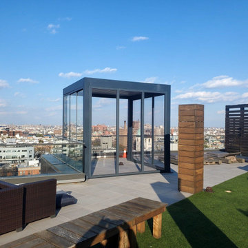 86 Washington Avenue, Brooklyn — Rooftop Pergola Sunroom with a Remote-Controlle