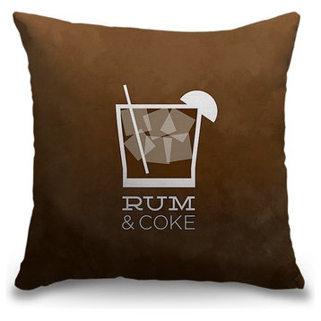 "Rum and Coke" Outdoor Pillow 16"x16"