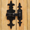 Black Cabinet Door Slide Latch Wrought Iron Slide Bolt Lock Renovators Supply