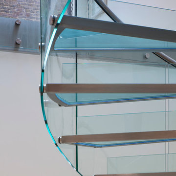 Glass Spiral Staircase