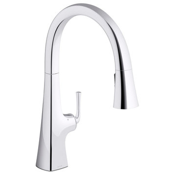 Kohler K-22068 Graze Touchless Pull-Down Kitchen Sink Faucet - Chrome