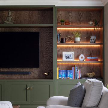 BESPOKE BUILT-IN MEDIA UNIT FOR SURREY HOME