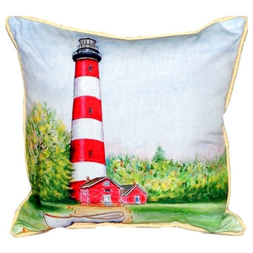 Chincoteague Lighthouse VA Extra Large Zippered Pillow, 22"x22"