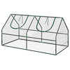 47 x 24-Inch Plant Cover Green House with Steel Frame and 2 Zippered Doors