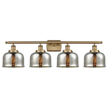 Innovations Lighting 916-4W-11-38 Bell Vanity Bell 4 Light 38"W - Brushed Brass
