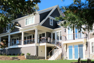 Example of a beach style exterior home design in Baltimore