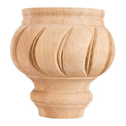 DuBois by Hardware Resources SBF45RW Spiral Turned Bunn Foot - Products