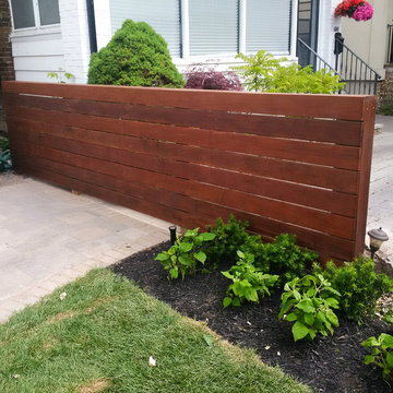Modern Ipe Hard Wood Privacy Fence