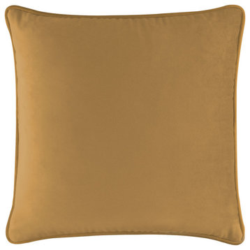 Sparkles Home Coordinating Pillow, Gold Velvet, 16x16