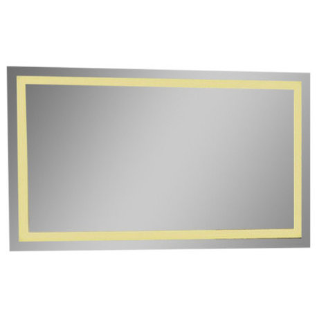 IB MIRROR Dimmable Lighted Bathroom Mirror Harmony 24"x40", Crystal Clear Mirror, 3000 K, Warm White