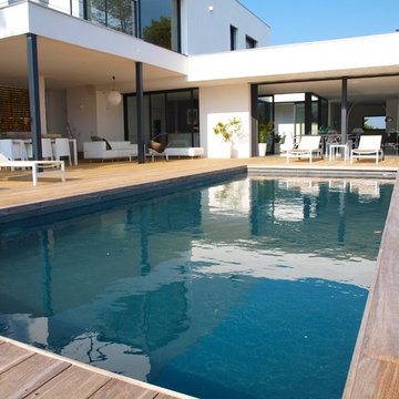 Terrasse Bois Exotique - Brise Vue Bois - Patio
