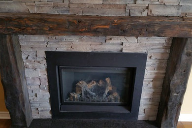 Gas Fireplace Insert and Surround