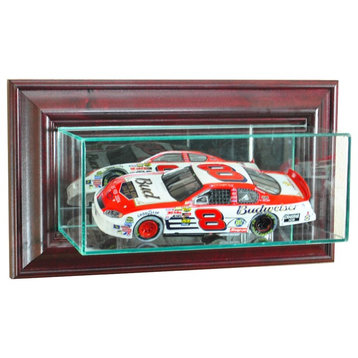 Wall Mounted 1/24th NASCAR Display Case, Cherry