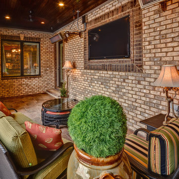 Nottingham Tudor Brick Home featuring Millstone Accents - Tennessee
