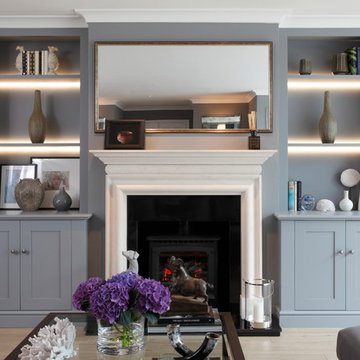 Thames Ditton Lounge Fireplace & Display Cabinets