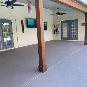 Resurface using our non slip temperature cooling texture finish