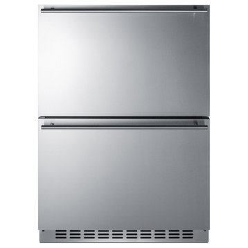Summit SPRF34D 24"W 3.9 Cu. Ft. Compact Refrigerator - Stainless Steel