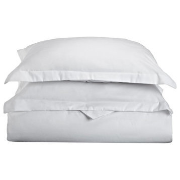 Solid Duvet Cover Set, Soft Wrinkle Free Microfiber, Twin/Twin XL, White