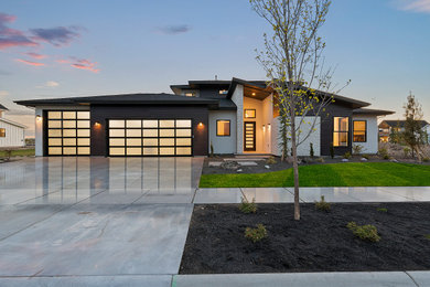 Inspiration for a modern exterior home remodel in Boise