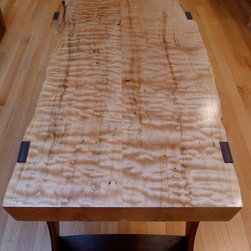 Curly maple and ipe live edge coffee table - Coffee Tables